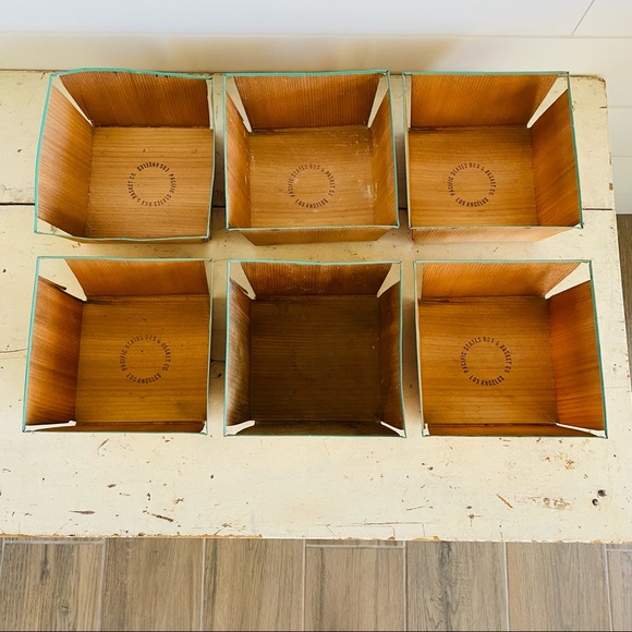 ♥️ Vintage ♥️ Pacific States Box & Basket Co. Berry Baskets x 6 - Picture 4 of 7